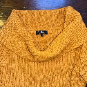 Lulu's Women's Cropped Brown Sweater, Small